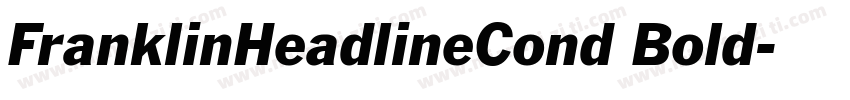 FranklinHeadlineCond Bold字体转换